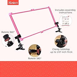 XEmbro Large Embroidery Scroll Frame, Adjustable