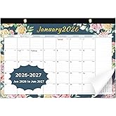 Desk Calendar 2026, Monthly Desktop Large 2026 Desk Calendar (Jan 2026- Jun 2027) - 17" x 12" Desk Wall Year Planner for Fami
