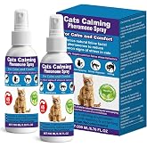 RNLBNMP Cat Calming Pheromone Spray for Stress &amp; Anxiety Relief &ndash; Reduces Scratching, Urine Spraying, Hiding &ndash; Drug-Free &amp; Vet Recommended &ndash; Feline Calm Spray with F3 Facial Pheromone 2 * 100mL 8.8oz