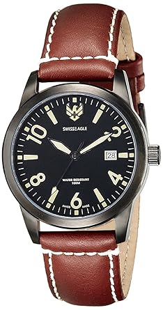 Swiss Eagle Analog Black Dial Mens Watch-SE-9029-07