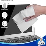 MR.SIGA Premium Microfiber Cloths 12 Pack 6x7 Navy Gray for Lenses Screens view 3