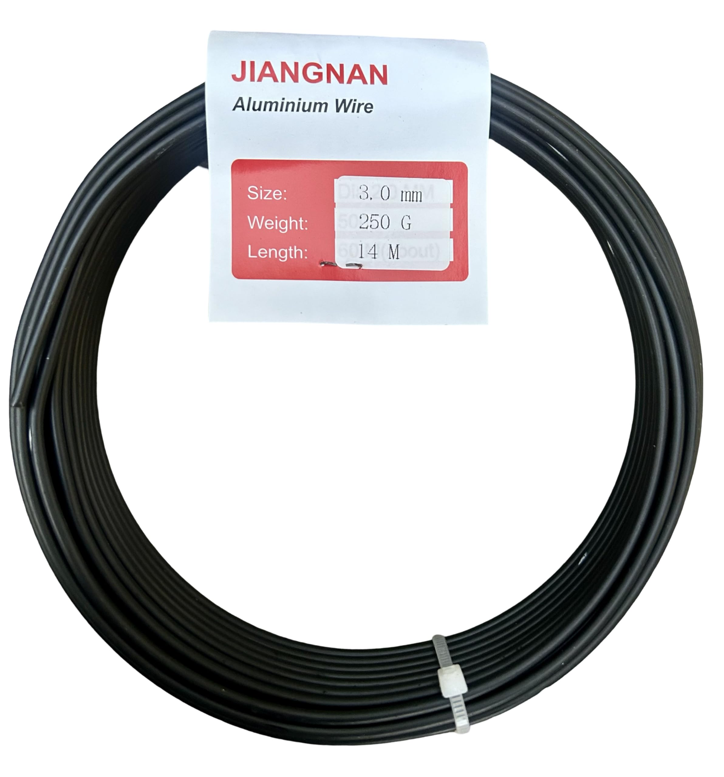 Bonsai2u Bonsai Tree Anodized Aluminium 3.0mm Professional Bonsai Training Wire 250g Large Roll (14 Metres) - Choose Your Size - (3.0mm, Dark Brown/Black)