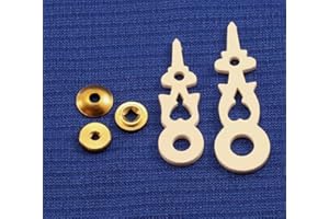 JSORM Plastic Cuckoo Clock Hands Replacement Parts Kit Fits Regula Movements for 70 mm or 2 3/4" Dial White with Nuts