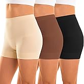 INNERSY Women's Shapewear Shorts Tummy Control Boyshorts Slip Shorts Shaping Underwear 3-Pack