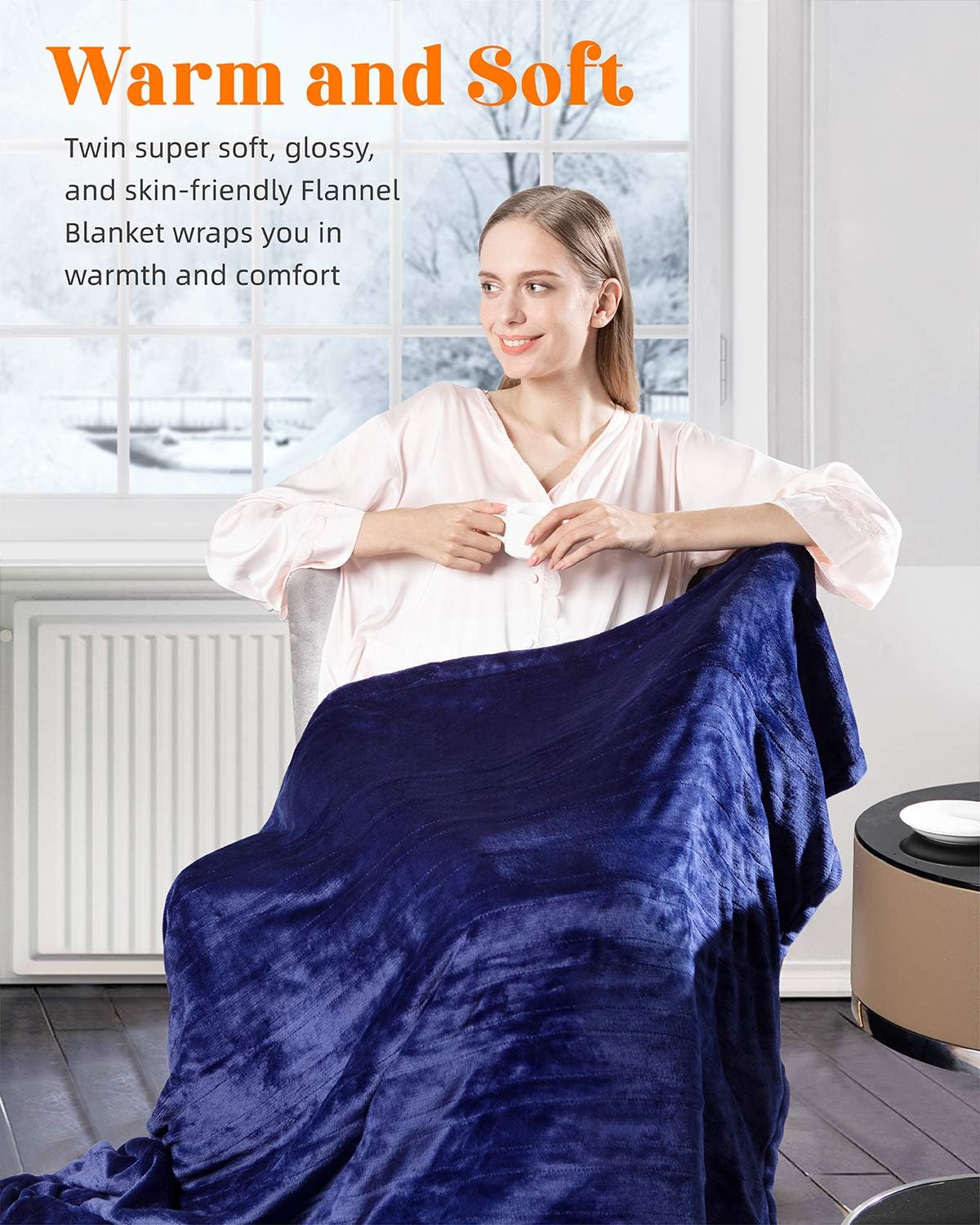 iTeknic Heated Blanket, Electric Blanket Throw 60"x 50", 10 Fast Heating Levels, 1/2/3 Hours Auto Off, ETL Certification, Machine Washable, Overheating Protection, Flannel Heating Blanket Home Office: Home & Kitchen