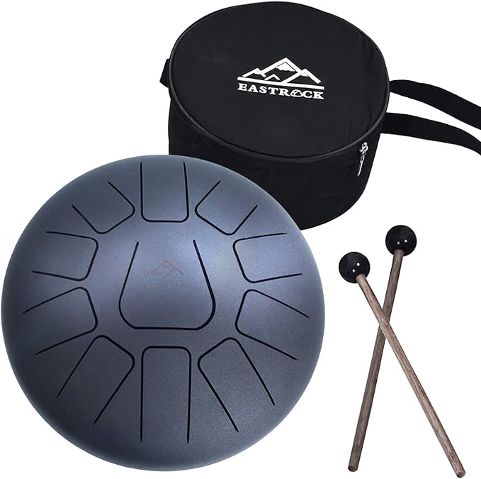 KASIQI Steel Drum Ethereal Rhythm Tongue Drum 6 inch 11 Tune Percussion