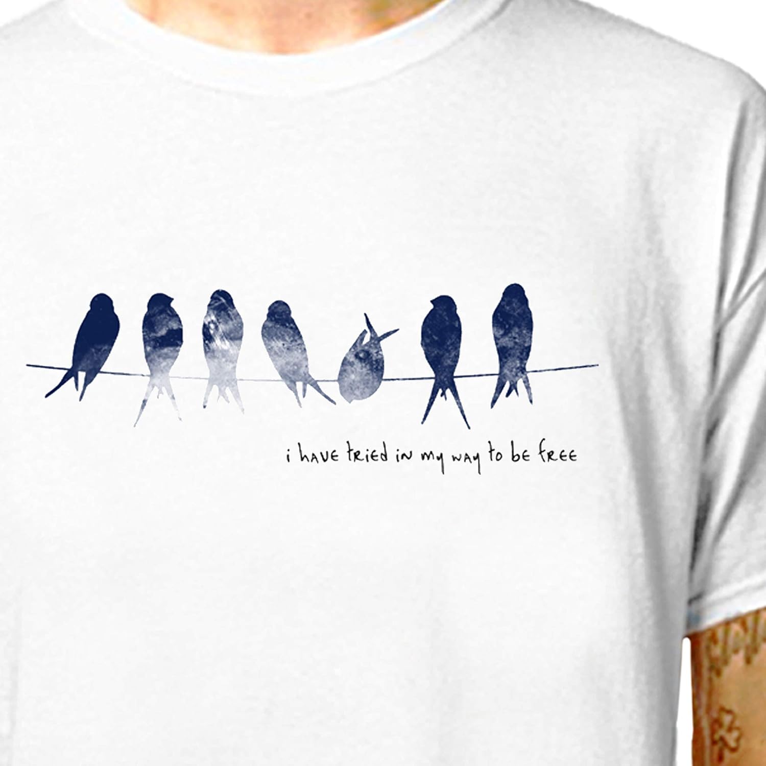 TShirt Bird On A Wire Leonard Cohen LazyCarrot (tshirt tee shirt