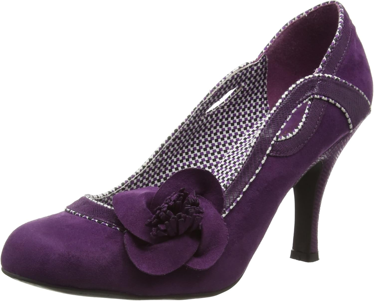 aubergine coloured shoes