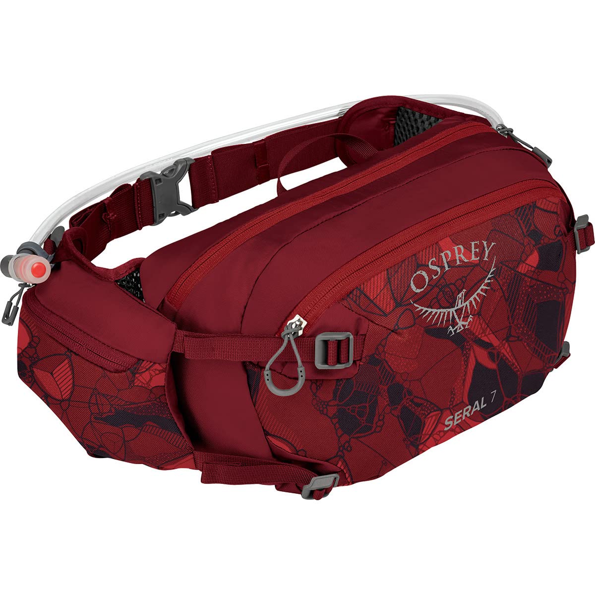 Osprey Seral 7 Unisex Biking Pack Claret Red - O/S