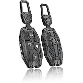 TALKMOON Key Fob Cover for Hyundai 7 Buttons Key Case,Heavy Key Shell Protector Accessories for Hyundai Sonata Santa Fe Tucson KONA Grandeur Ioniq 6 Key Fob (Model-B-Black)