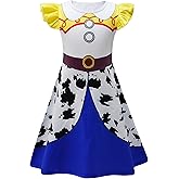 AOVCLKID Girls Princess Costume Cowgirls Birthday Party Dress Halloween Cosplay Outfits