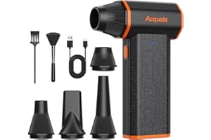 Compressed Air Duster, 160000RPM Ultra Powerful Electric Air Duster, 3-Speed Adjustable Air Blower, Rechargeable Cordless Min