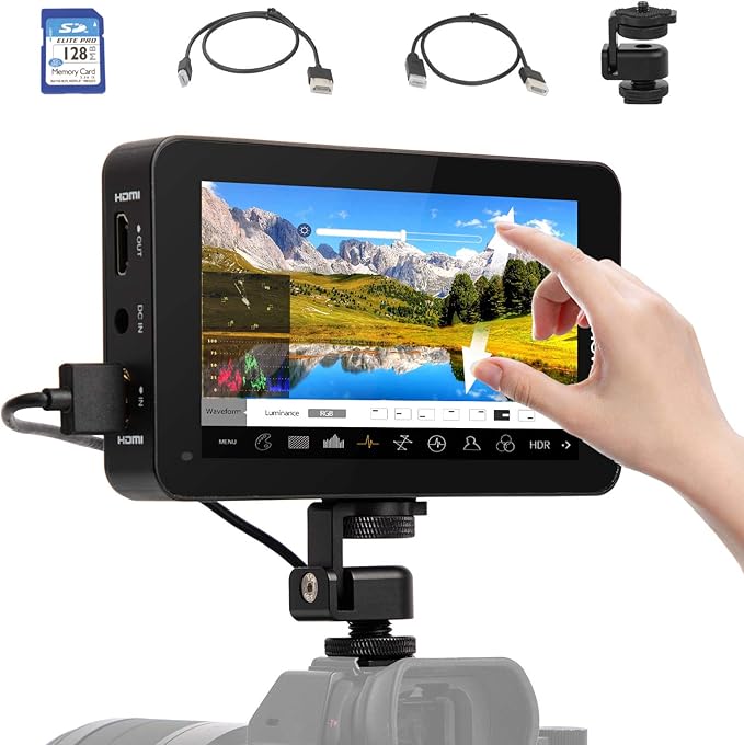 Desview 5.5インチモニター 2800nit Amazon | Desview R6 カメラモニター 撮影用モニター 2800nit高輝度