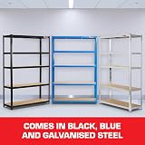 Rhino Racking 5 Tier Heavy-Duty Industrial Shelves Blue 180x120x45cm view 7
