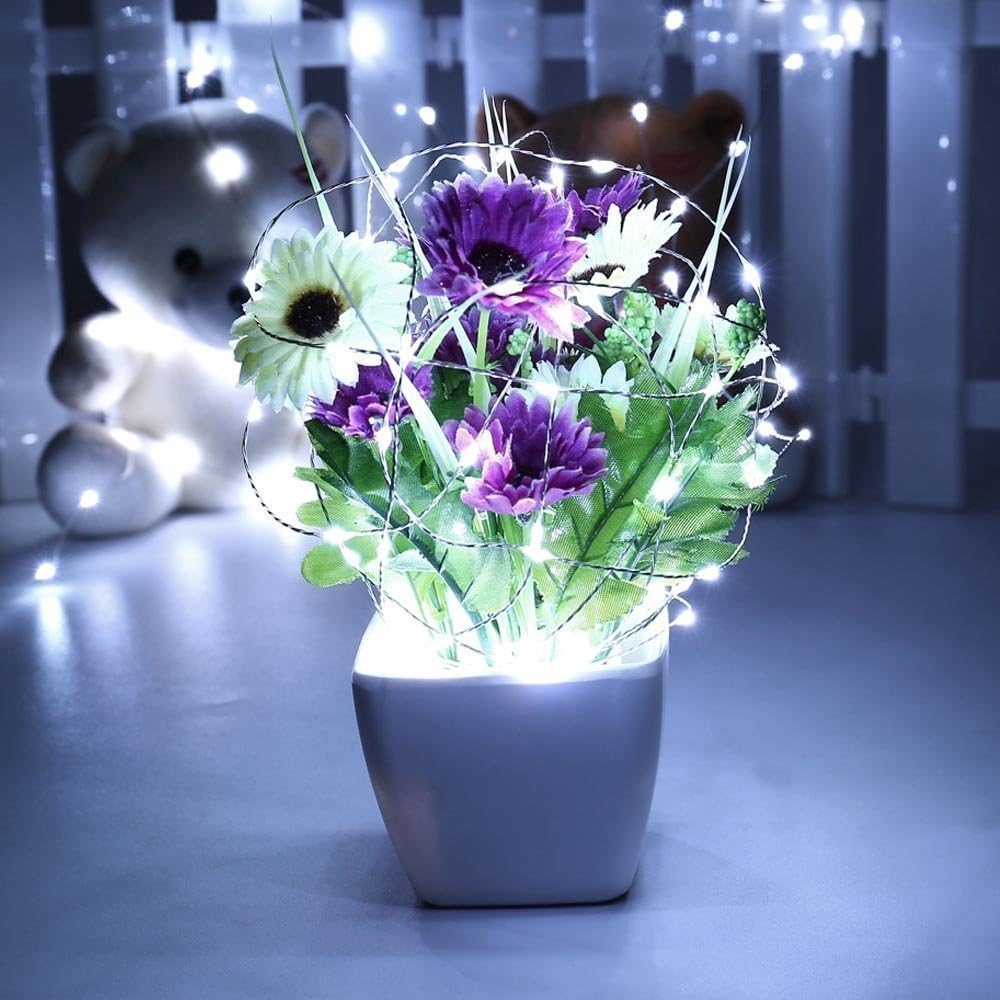 Tuokay Solar Garden Lights 22m 200 LED 8 Twinkling Modes Waterproof Copper Wire Fairy Lights - Image 3