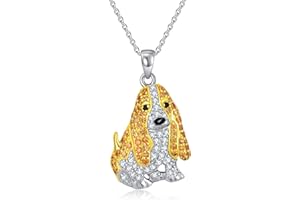 SELKAT Dog Necklaces 24 Breeds of Dogs Necklaces S925 Sterling Silver Dog Pendant Corgi/Husky/Labrador/Shepherd Dog Necklaces for Women Girls gifts
