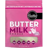 Healthier Comforts Premium Cultured Buttermilk Powder | Kosher, Gluten Free, Non-GMO | Pancakes, Biscuits, Salad Dressing, Ba