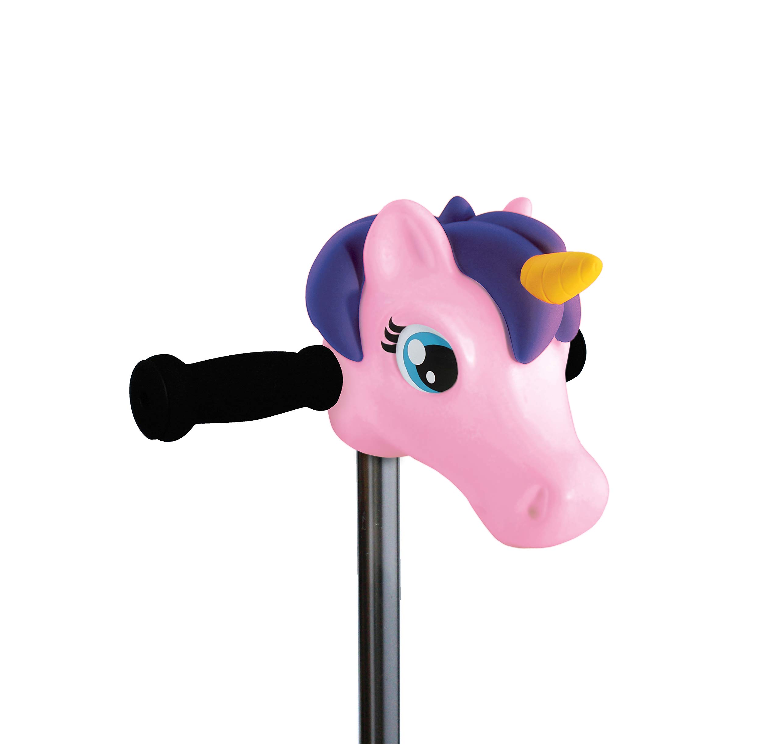 Scootaheadz - Unicorn for Scooter - Micro Kickboard Accessories - Unicorn Head For Children And Toddler Ages 3 And Up - Gift For Girls - Tool Free Installation - White And Pink Scooter Buddy