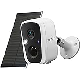 VORGUT Solar Security Camera Outdoor Wireless, 4MP Solar Powered WiFi Cameras for Home Security Surveillance Indoor 2.4G/5G WiFi, Color Night Vision, Motion Detection, SD Card/Cloud Storage