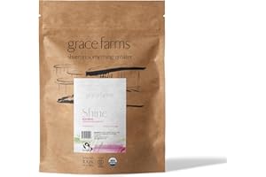 Grace Farms SHINE Wellness Organic Tea Blend (50 Pyramid Sachets) | Hydrating Tea For Skin and Detox | Rooibos, Rosehips, Hibiscus, Tulsi, and Haritaki | Fairtrade and Kosher | Gives Back 100% of Profits