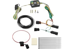 DREAMDRAGON 56406 Trailer Wiring Harness 4 Pin Vehicle-Side Trailer Wiring Connector Fit for 2019-2023 Cherokee, Black