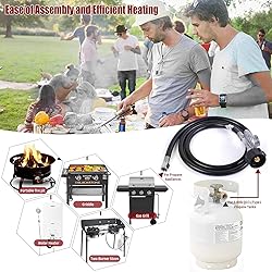 5FT Low Pressure Propane Gas Hose Regulator with
