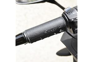 OXWIND Motorcycle Heated Grips Cover, Universal 12V Handlebar Heater Heated Handlebar Grips Compatible with Harley Davidson, 5 Gear Adjustable Temperature, IP67 Waterproof, ATV Hand Heater Warmer