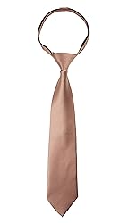 Spring Notion Boys' Satin Zipper Necktie Pink