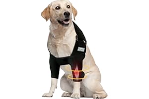 Furtent Dog Elbow Protector for Pet Elbow Dysplasia, Shoulder Dislocation - Offers Elbow Support, Dog Recovery Suit Taper Collar Alternative, Helps Wound Healing, Prevents Licking and Biting, XXL