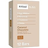 RXBAR Protein Bars, Protein Snack, Snack Bars, Coconut Chocolate, 22oz Box (12 Bars)