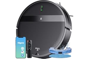 Kilgone Robot Vacuum and Mop Combo with App/Voice Control, Robot Vacuums Cleaner and Mop 2 in 1, Robotic Vacuum Tangle-Free, Daily Schedule, Vacuum Robot Cleaner and Mop Combo for Home
