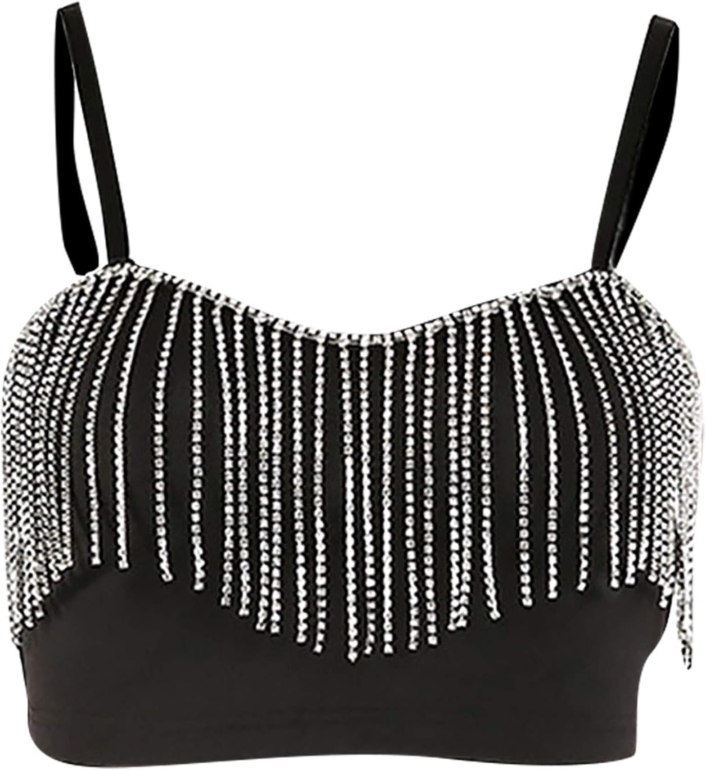 Strass Diamond Pailletten Tank Top Vrouwen Vrijgezellen Party Shaper