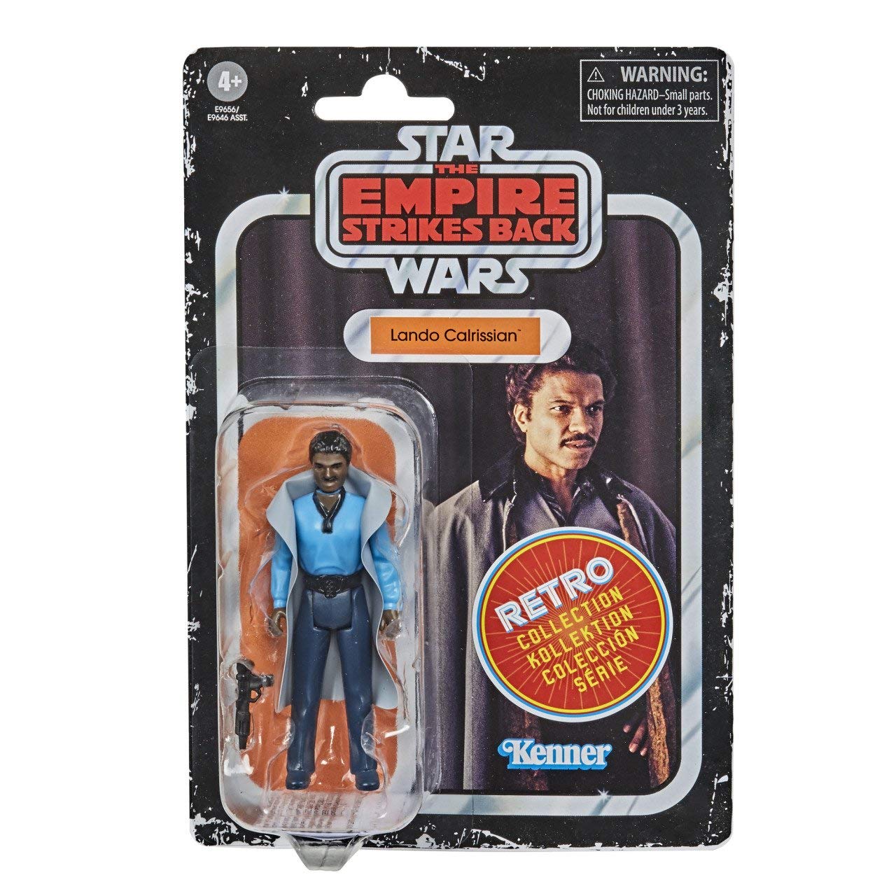 Star Wars Retro Collection Lando Calrissian Toy 3.75-inch Scale The Empire Strikes Back Action Figure, Kids Ages 4 and Up