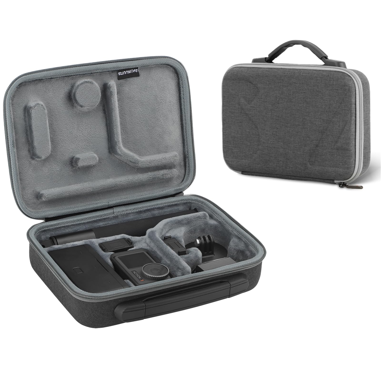 LINGHUANG for DJI OSMO Action 5 Pro 4 3 Case, Storage Bag Carrying Case for DJI OSMO Action 3,4,5 Pro Adventure Combo