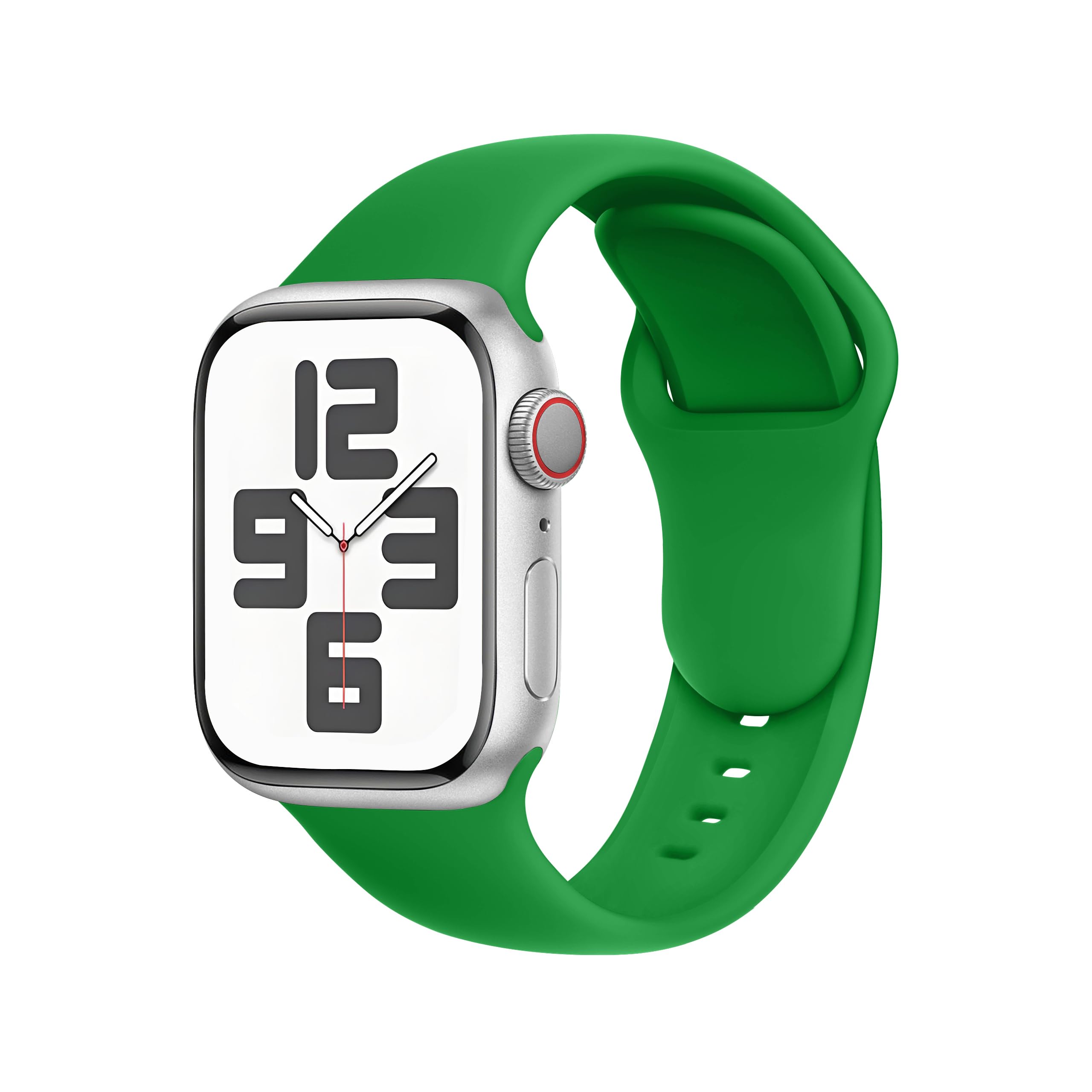 C1 for Apple Watch Strap Ultra 2/Ultra/Series11 10 9 8 7 6 5 4 3/SE (38/40/41/42/44/45/46/49mm) - Sport | Secure Fit, Unisex, Compatible with All Models,Green Christmas