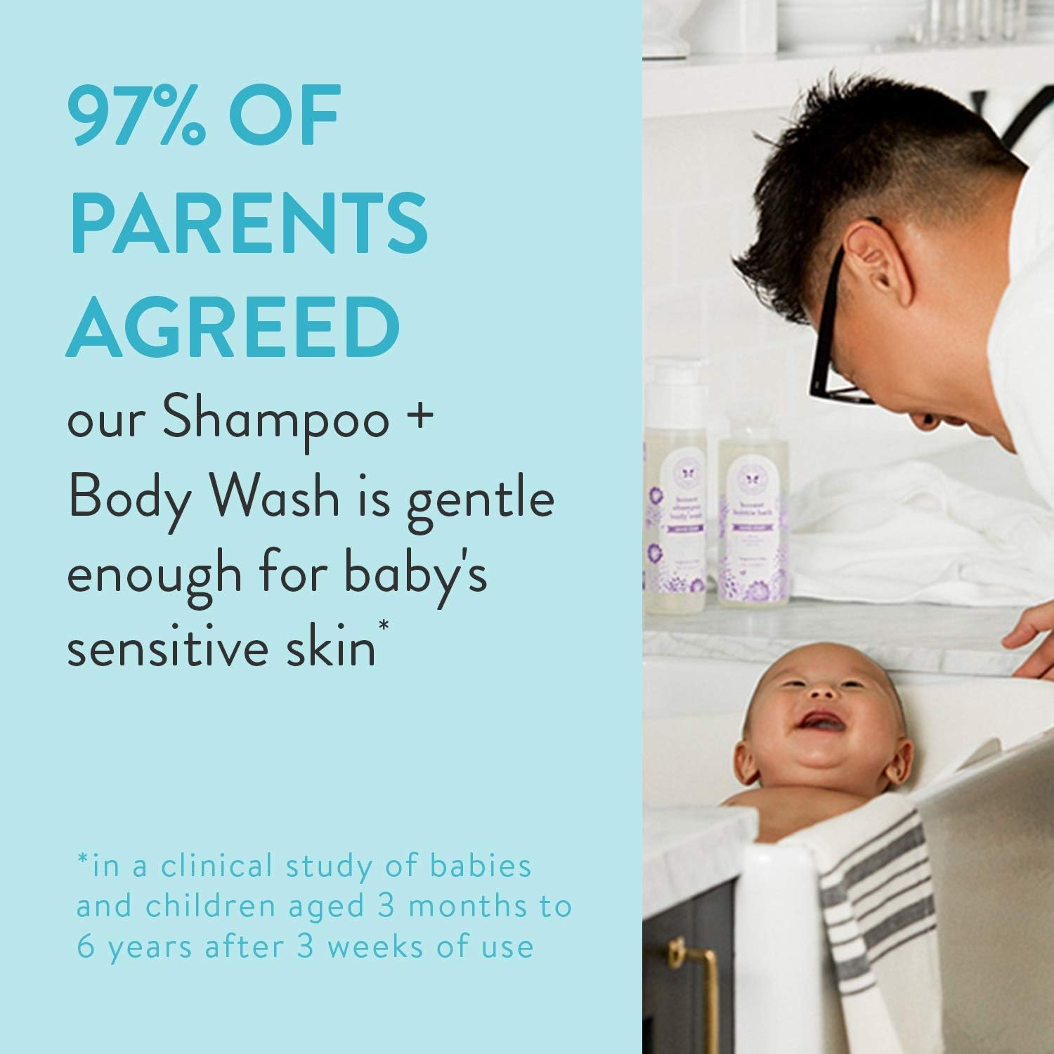 The Honest Company Truly Calming Lavender Shampoo + Body Wash Tear Free Baby Shampoo + Body Wash Naturally Derived Ingredients Sulfate & Paraben Free Baby Wash 10 Fl Oz (Pack of 1): Health & Personal Care