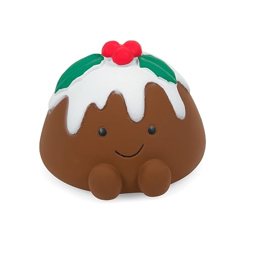 Petface Chrissie Christmas Pudding Latex Dog Toy with Built-In Squeaker (Pack of 1)