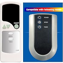 Amazon.com: Replacement Remote Control for Lasko 3637 Air Flexor High  Velocity,A10802 Power Circulator,S08600 A20562 A20566 S20610 S20620 S20625  Cyclone Pedestal Fan : Home u0026 Kitchen