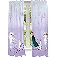 Disney Frozen 2 Kids Room Window Curtain Panels Drapes Set, 82 in x 63 in, "Official" Disney Product By Franco