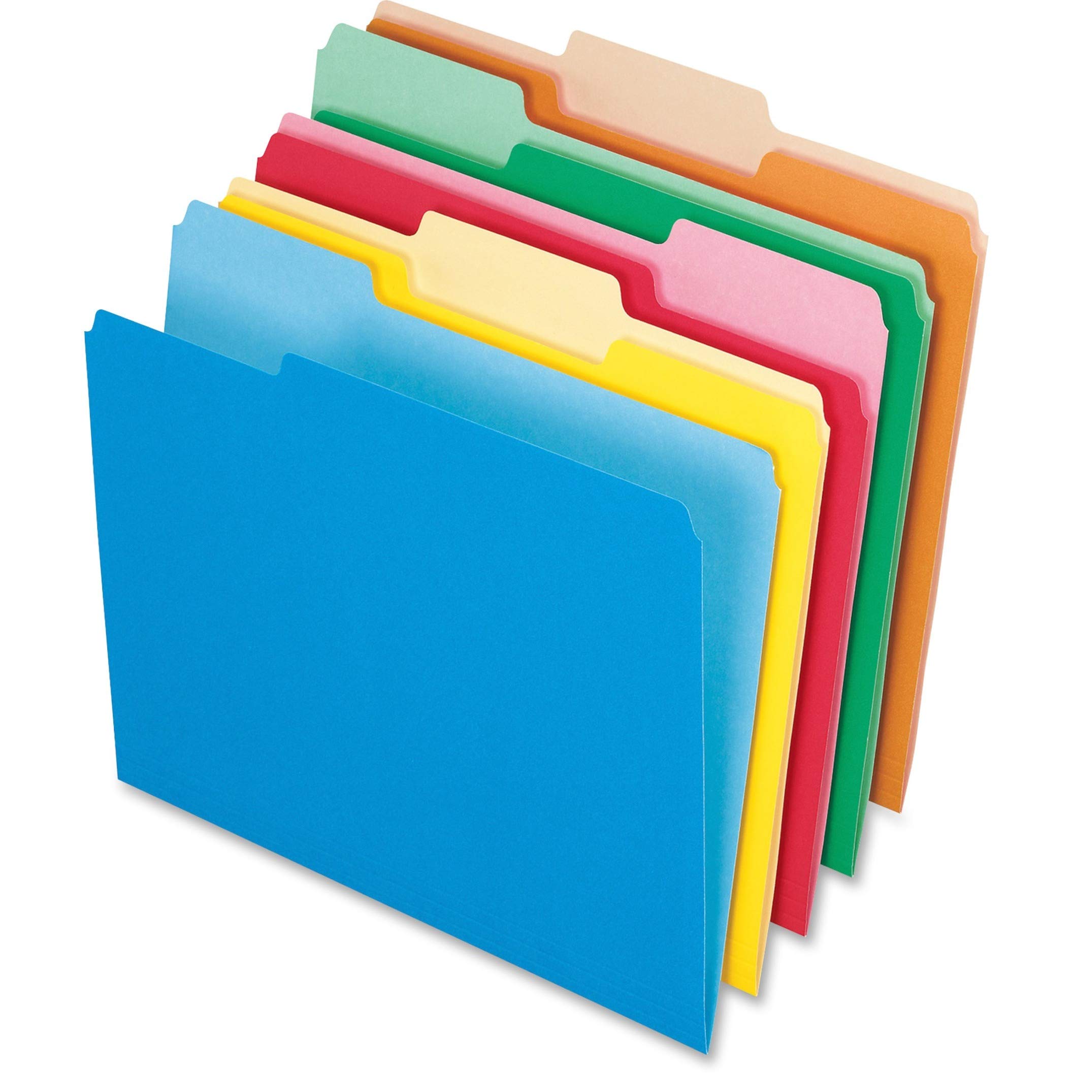 thumbnail image 2 of Pendaflex Two-Tone File Folders, Letter Size - Assorted Jewel Tones (Teal, Violet, Gray, Navy, Burgundy), 100/Box 2 of 13
