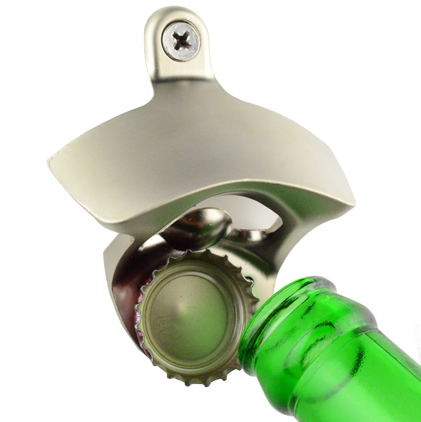 Wall Mounted Bottle Opener That Catches Bottle Caps MAGCAP