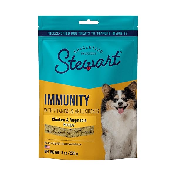 STEWART FREEZE DRIED DOG TREATS, CHICKEN & VEGETABLE,...