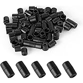 Inovat 30 Pairs of Black Color Barrel Connector Buckle for DIY Outdoor Paracord Lanyard/Necklace