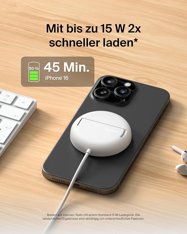 BoostCharge Pro Kabelloses Ladegerät Magnetisch, 15W mit Ständer