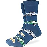 "Cars" Crew Socks by Good Luck Sock - Large