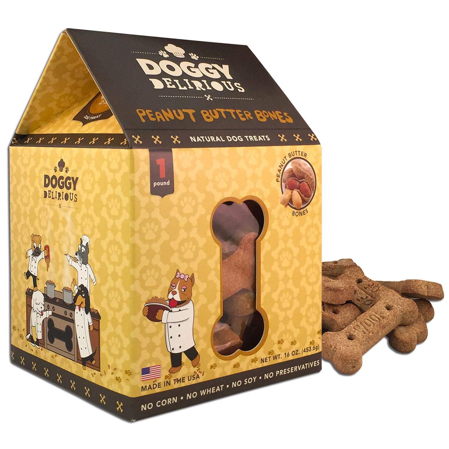 doggy delirious peanut butter bones