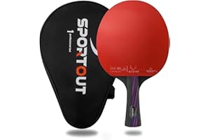 Sportout Ping Pong Paddles Sets-Portable Table Tennis Paddle withStorage Case Premium Table Tennis Racket for Indoor & Outdoor Games