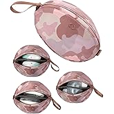 Wearable Breast Pump Bag - Fits Elvie, Willow, Momcozy and All Others - Beige Small Pump Bag with Wrist Strap – Hands-Free Pump Carrying Case and Storage for Travel