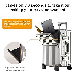 AIWEINY Zipperless Luggage, 22x14x9 Aviation