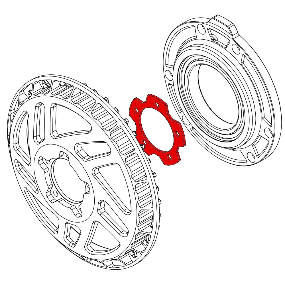 windmeile | Lekkie 2mm spacer, spacer, for Bafang BBSHD, e-bike, pedelec